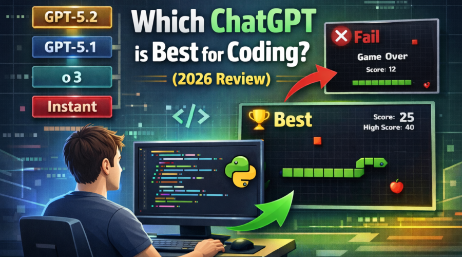 Benchmark results showing which ChatGPT is best for coding in 2026 (GPT-5.2 vs o3)