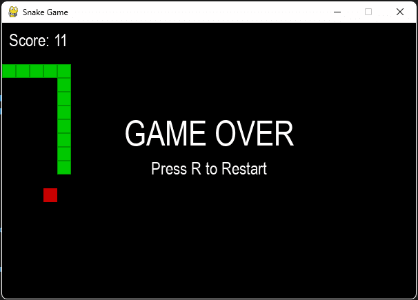 Chatgpt_snake_game Screenshot of the Snake game created by ChatGPT showing grid lines and a basic UI.