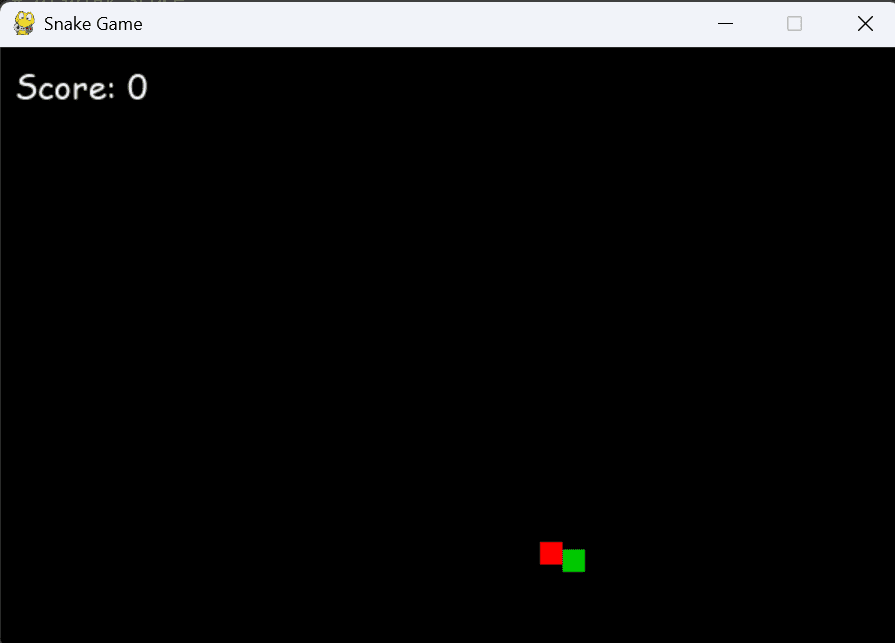 Pygame snake game bug where the snake passes through food—a critical failure in testing which ChatGPT is best for coding.